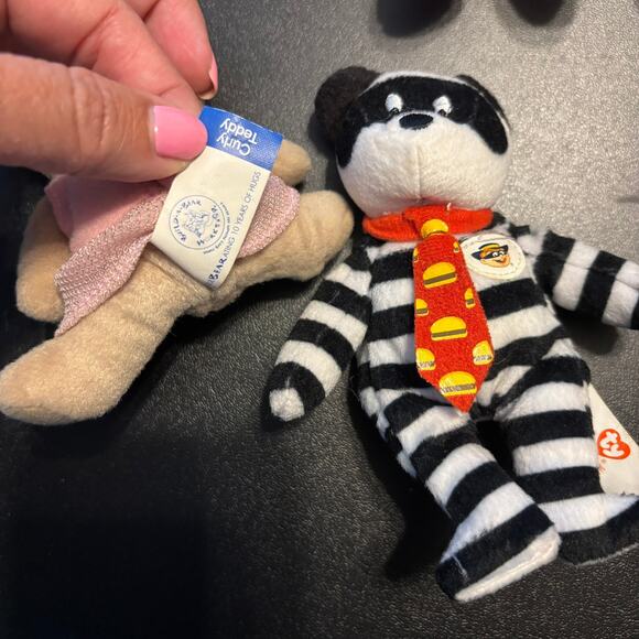 Lot of 9 Mini Plush Toys Build-A-Bear BABW, McDonald’s Hamburglar, GUND & More - Picture 8 of 9